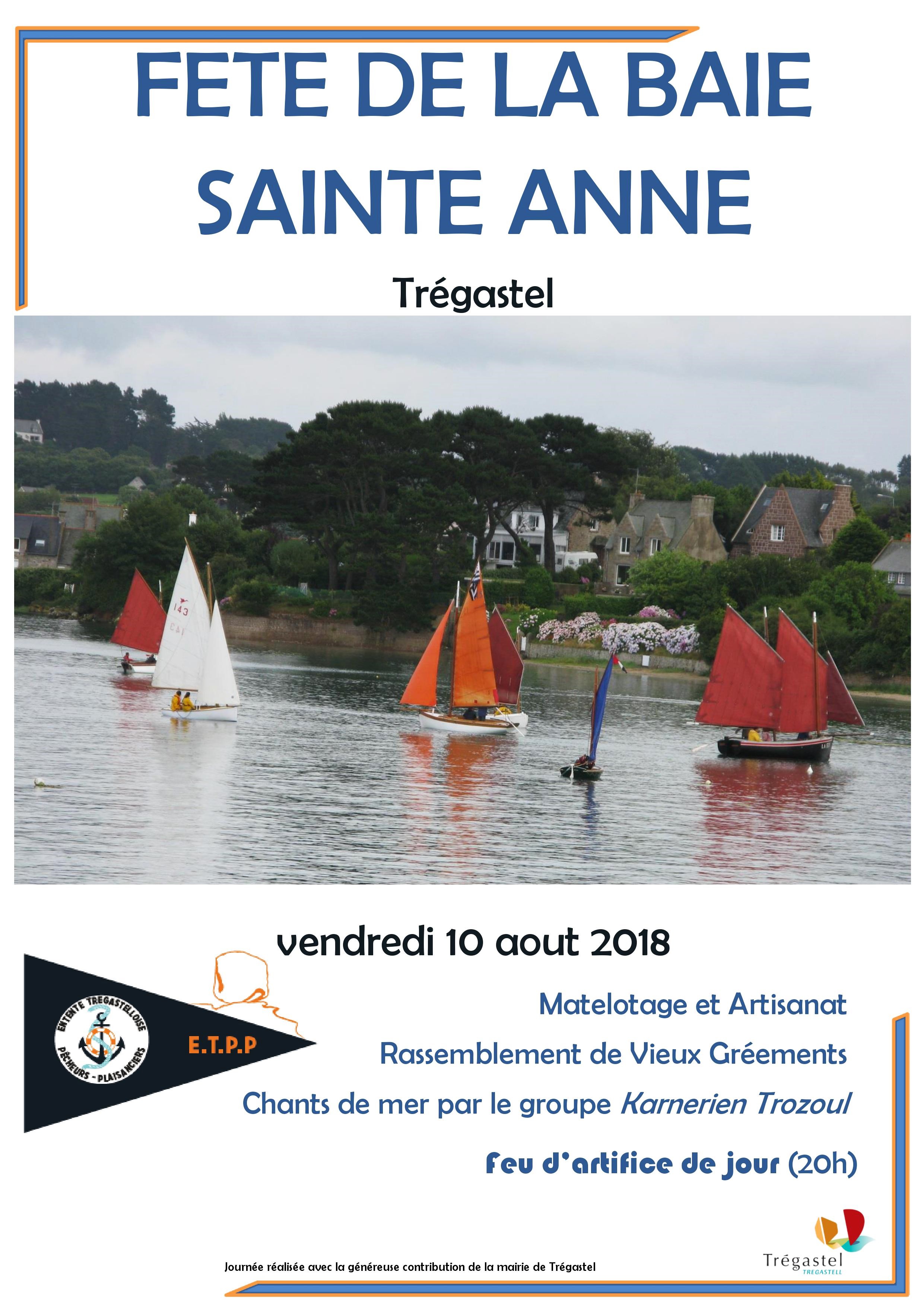 La fête de la baie Sainte Anne à Trégastel vendredi 10 août 2018 ! etpp